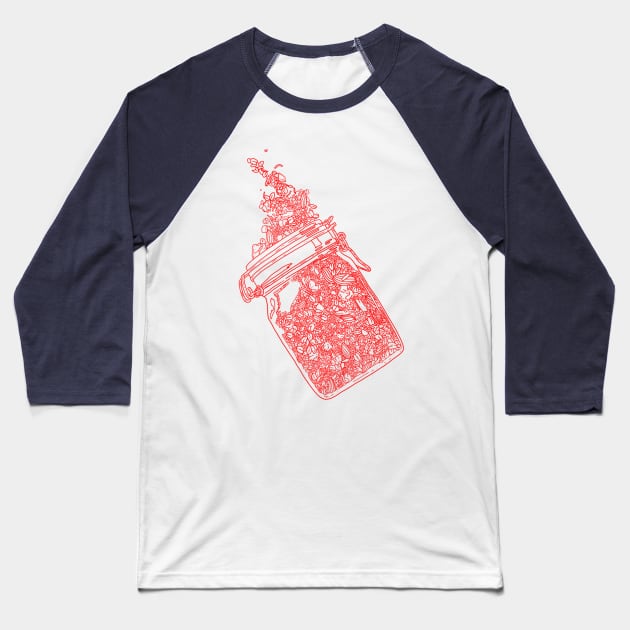 A Jar of Granola Baseball T-Shirt by TatersonAndCo